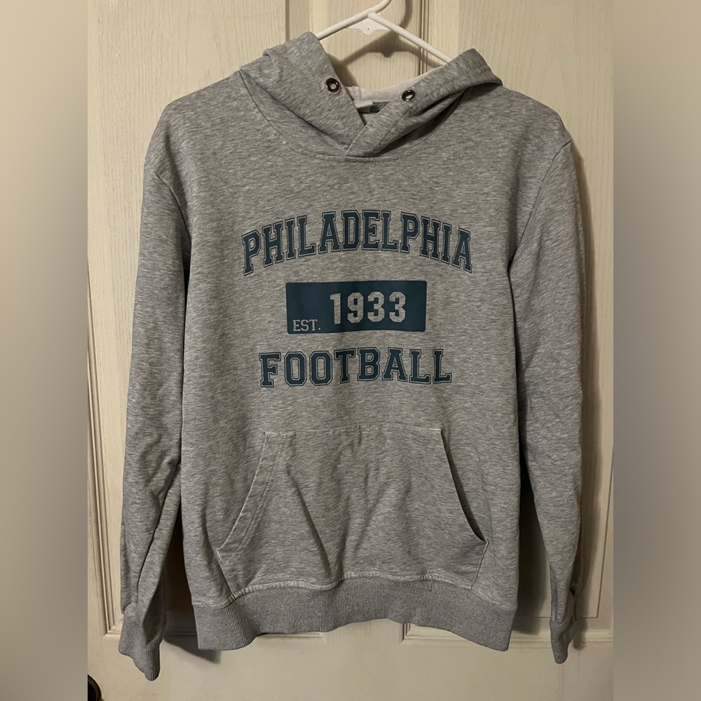 Gray Philadelphia Football Hoodie
